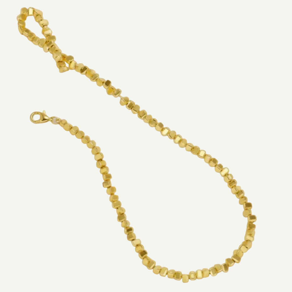 Éclat Chain — Gold Cube Bead