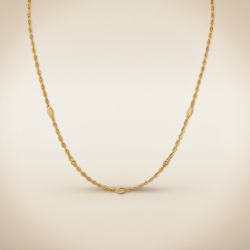 Lumière Necklace — Gold Disc Chain