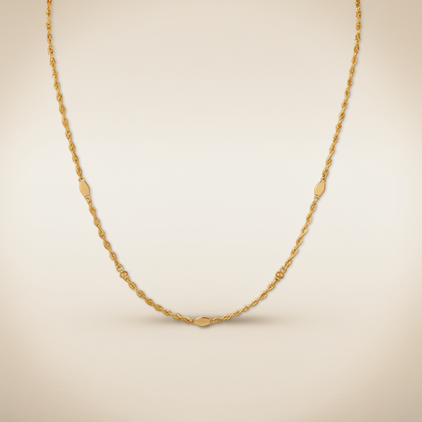Lumière Necklace — Gold Disc Chain